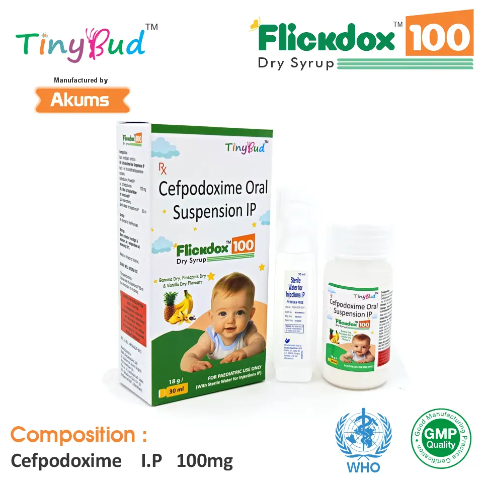 Cefpodoxime Proxetil 100mg/5ml Dry Syrup at the best price in PCD Pharma Franchise for Bacterial Infection Treatment